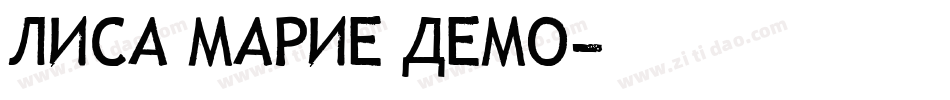 Lisa Marie Demo字体转换